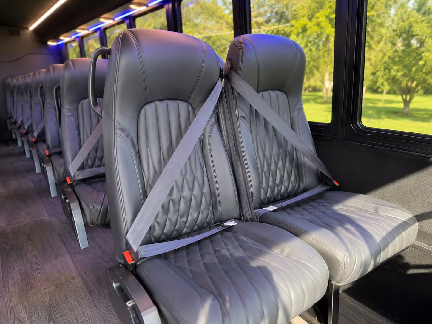 18 passenger minibus interior