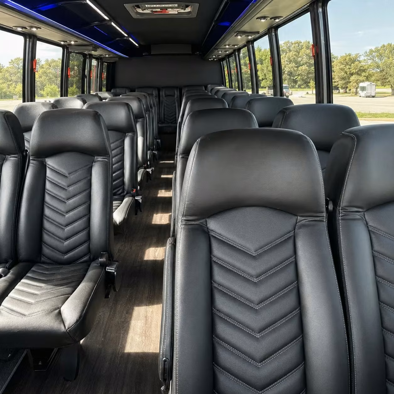 25 passenger minibus interior