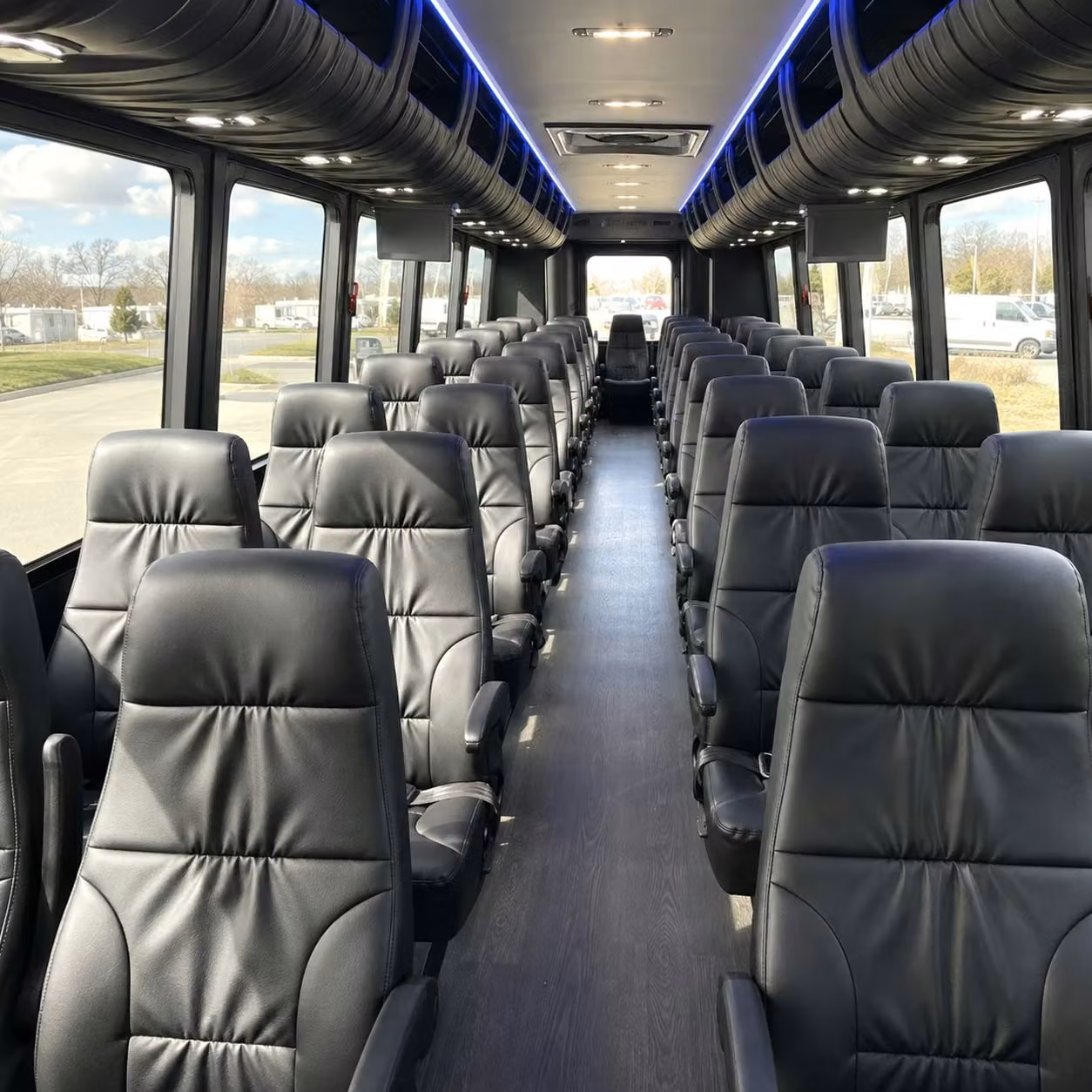28 passenger minibus inside
