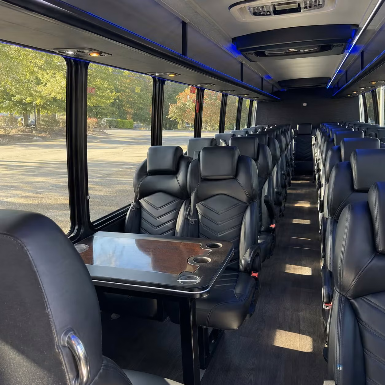 30 passenger minibus inside