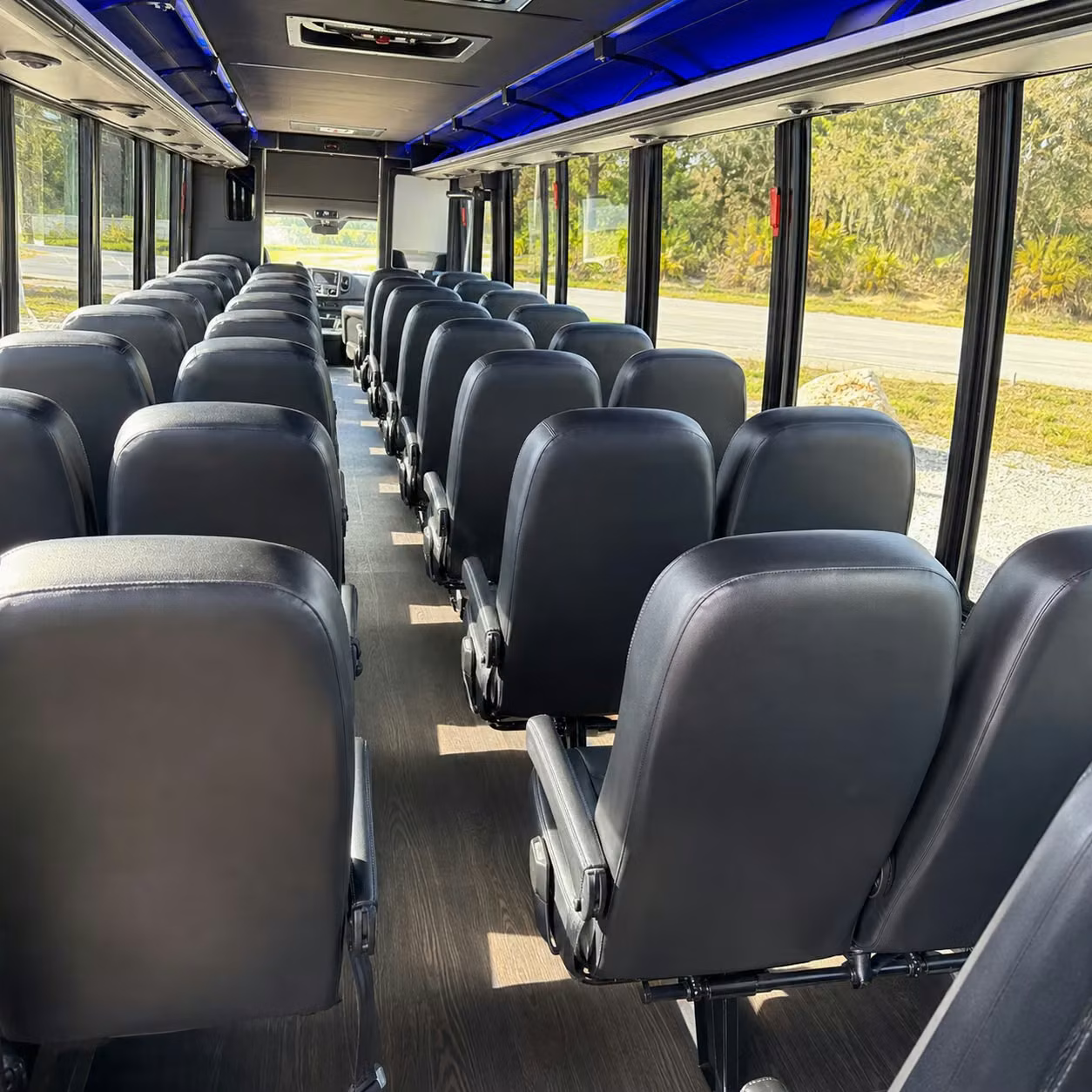 30 passenger minibus interior